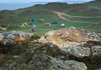 贝加尔湖Baikal湖岬奥尔洪旅行高清图片