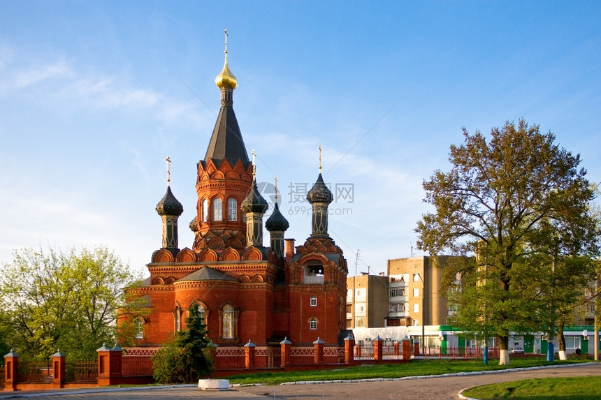 俄罗斯红石正统教堂图片