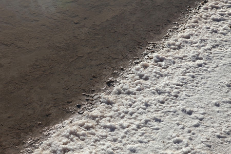 杰里德黄昏突尼斯北部非洲最大的盐湖ChottelDjerid池塘图片