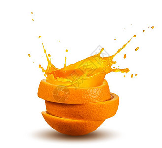 溅起橙汁多的夏天运动图片