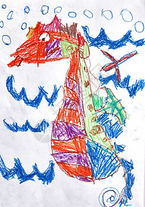 蛇完美数字龙儿童画图片