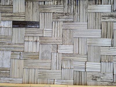 巴西人墙由竹抽象背景纹理制成柳条老的背景图片