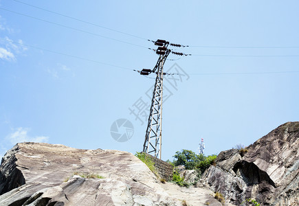 山上用电的Trellis横向图象机器技术工作图片