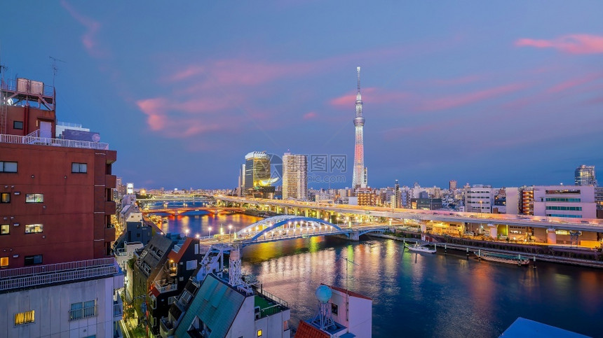 日本东京城市夜景图片