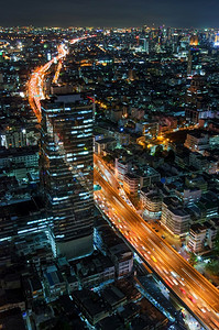 泰国夜晚城市建筑图片