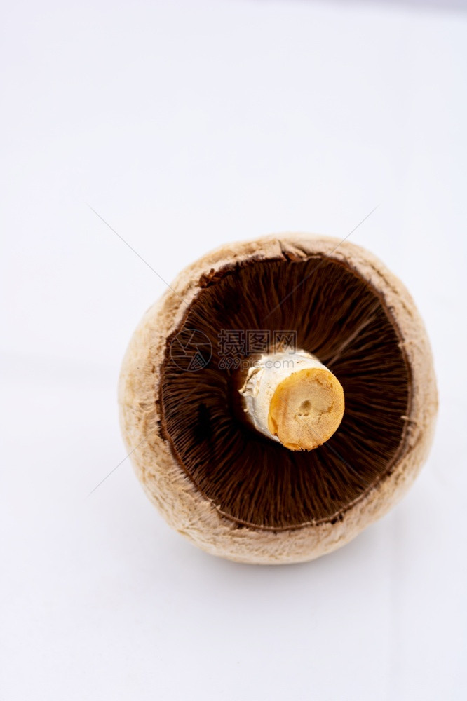 新鲜的香肠味蘑菇特闭式隔绝营养健康生的图片