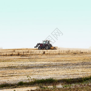工作收成农业拖拉机耕地方形hdr图像图片