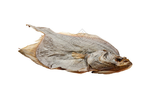 内存尾巴白色背景的干枯鱼被孤立于白底大西洋图片