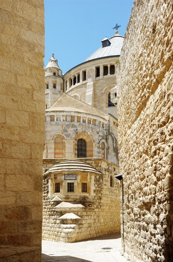 大屠杀浩劫耶路撒冷锡安山的托管修道院古老的图片