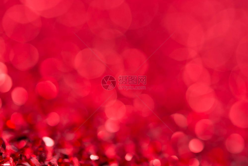 红色bokoh节日的圣诞装饰背景喜庆的模糊卡片图片