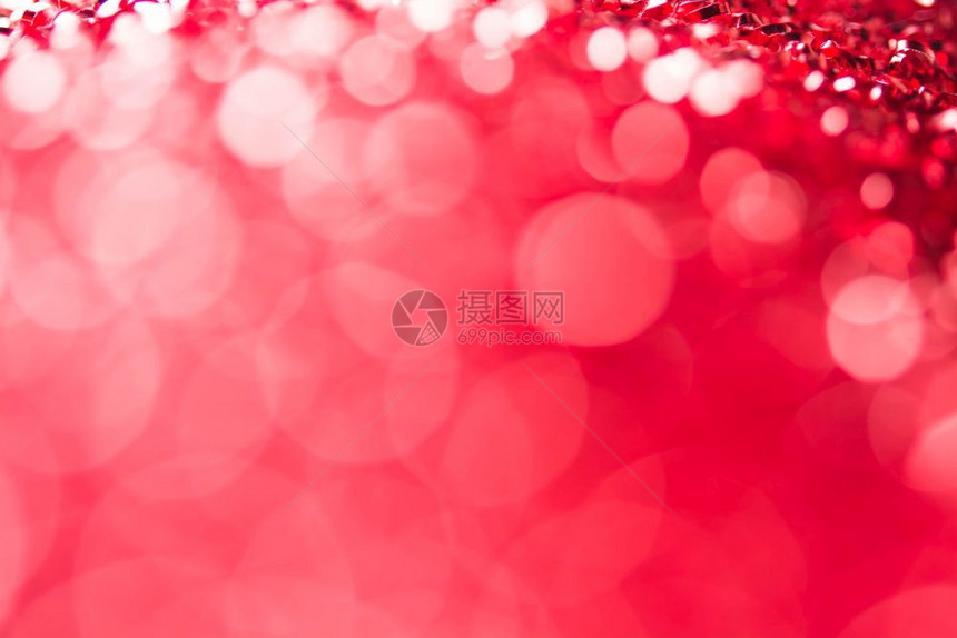 圣诞节魅力质地红色bokoh节日的圣诞装饰背景图片