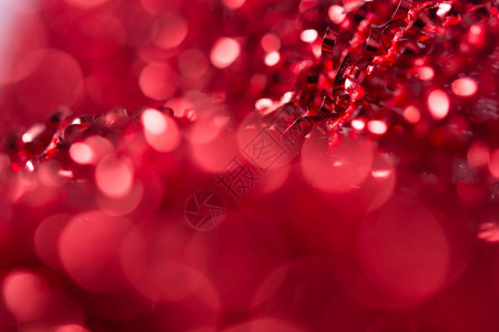 模糊红色bokoh节日的圣诞装饰背景迪斯科魅力图片