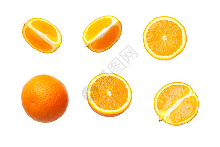 切开的橙子背景图片