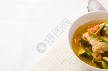 大蒜照片美味的鱼汤与鳕和合照美食起动机图片