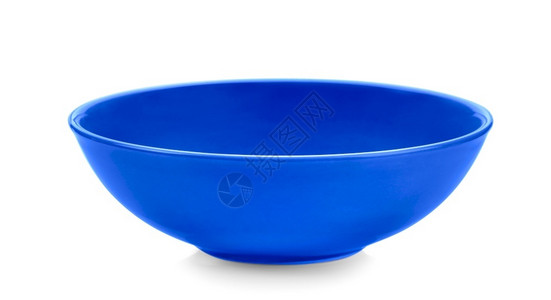 宝宝碗白色背景的蓝碗干净丰富多彩蓝色设计图片