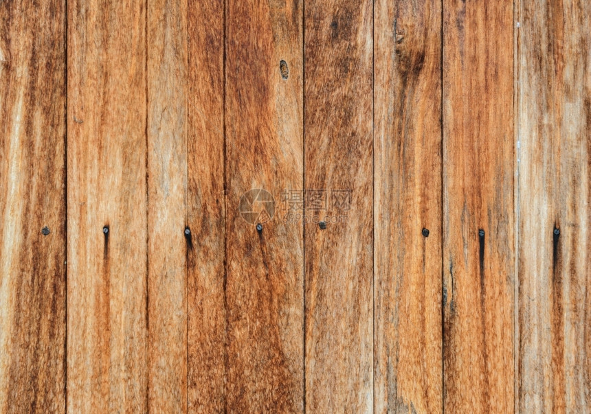 棕色的木工铁钉子背景的木壁粗墙质地图片