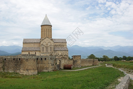 修道院AlawerdiKakheti格鲁吉亚东欧吸引力神圣图片