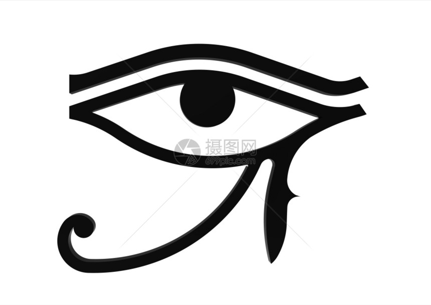人类眼睛宗教荷鲁斯神的象形霍鲁斯图片