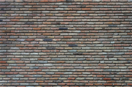 水泥格鲁吉亚第比利斯旧复古砖墙的背景旧复古砖墙背景棕色的老化图片
