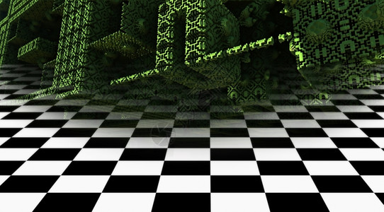 幻想光滑的外星人3d抽象几何构成数字艺术作品插图图片