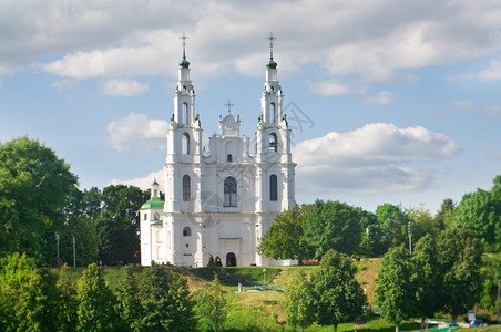 波洛茨克白俄罗斯历史的教会高清图片