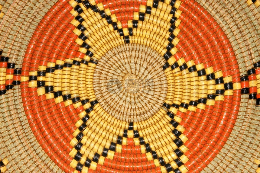 装饰风格传统的艺术手上多色图案编织非洲篮子xDxDxD图片