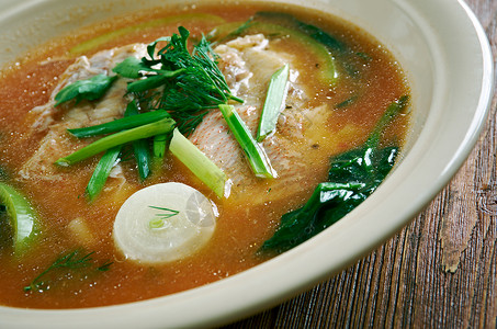科尔维纳营养热的锅Maeuntang热辣的韩国烹饪鱼汤背景