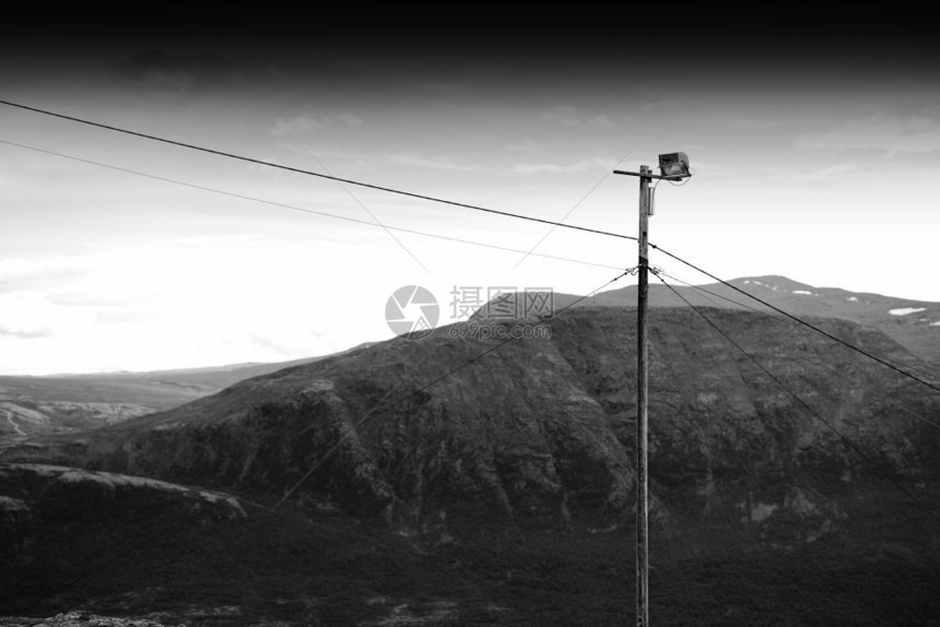 重点山天空挪威复古灯杆背景挪威复古灯杆背景高清图片