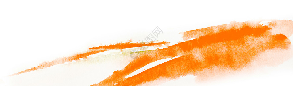 艺术的墨水飞溅黑色背景的水颜橙喷洒图片
