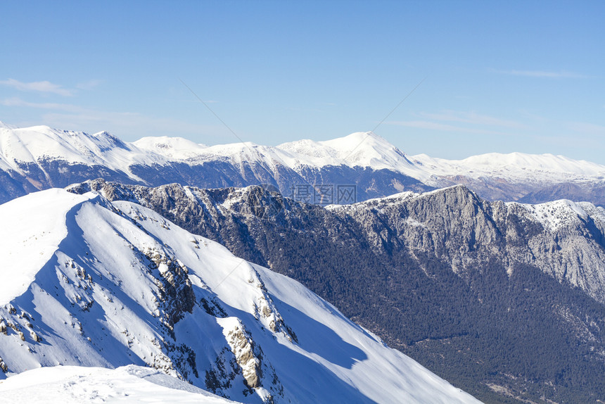 雪山和地脉顶峰图片