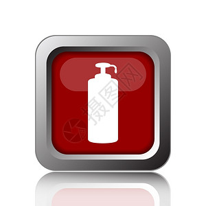 洗发水白色背景上的肥皂图标互联网按钮洗剂保湿图片