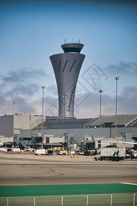 商业蓝色的机场交通管制塔机场交通管制塔飞机场图片