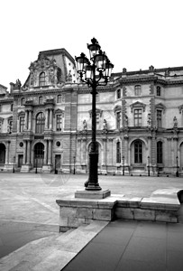 华丽的明尼斯法国巴黎卢浮宫院落传统街道灯法国巴黎10白色的图片
