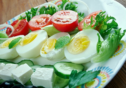 蔬菜切片沙拉图片