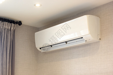 立柜式空调空气室内调机墙型风扇卷式壁墙型和气管线圈压缩机背景