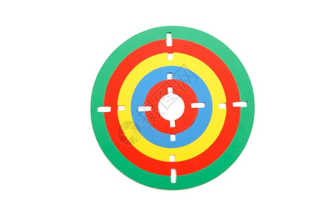 波隆斯基圆形的由孤立橡胶环制成多彩玩具目标明亮的背景图片