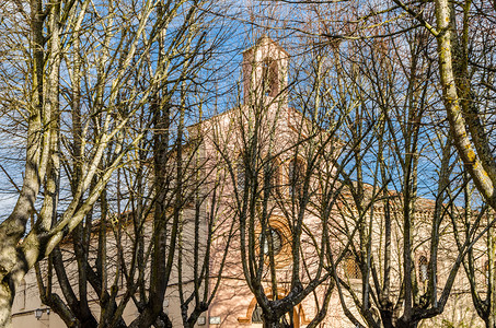地标宗教的西班牙萨莫拉卡斯蒂利亚和里昂一座旧教堂的景象天主图片