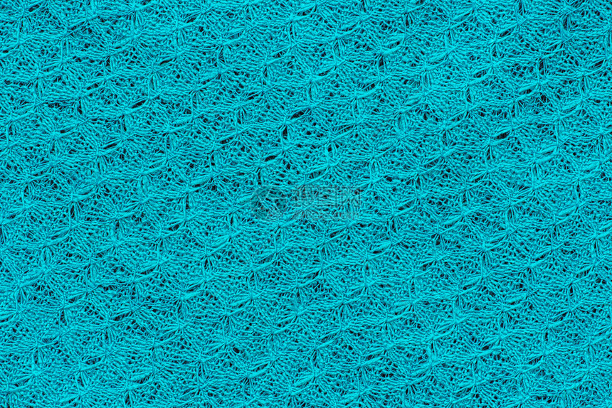 质地带有蓝色颜抽象图案的浅背景编织纹理的开放式工作织布结构服装绿松石图片
