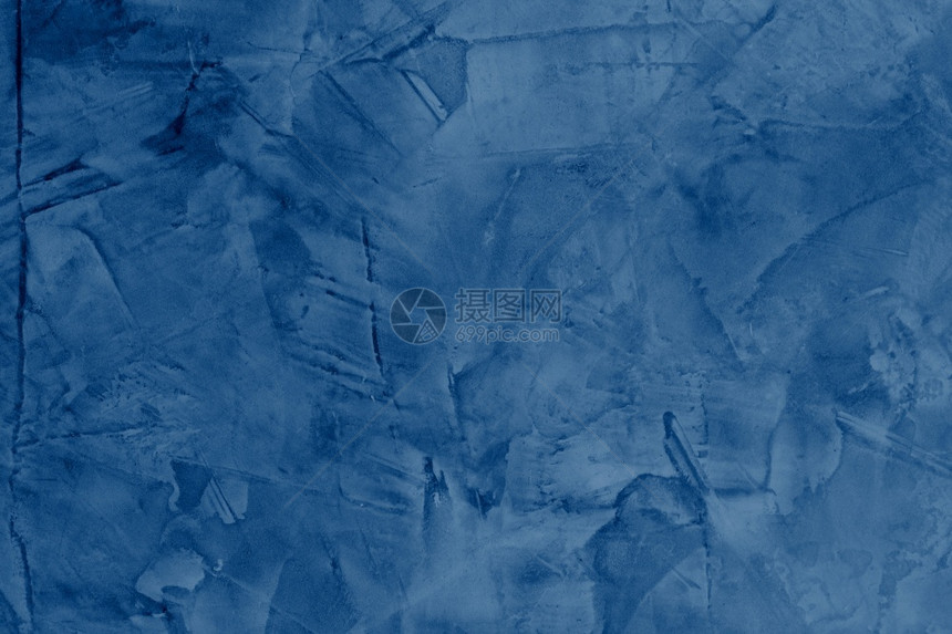 结石Grungy蓝色混凝土墙壁背景有质感的装饰图片