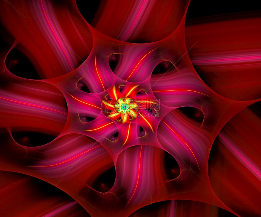 丰富多彩的计算机生成彩色分形艺术品用于创意艺术设计和娱乐算机生成的彩色分形艺术品强调曼陀罗图片