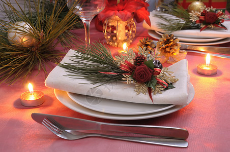 Napkin装饰圣诞和新年花旗表玻璃餐巾假期图片