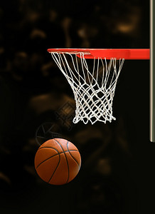 黑色背景的篮球板背景图片
