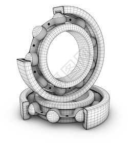 切径3D转化为的球轴承结构视图机械运输建造图片