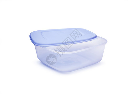 蓝色的浴缸新鲜白色背景塑料食品储存容器有剪片路口图片