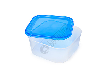 一次性饭盒白色塑料罐高清图片