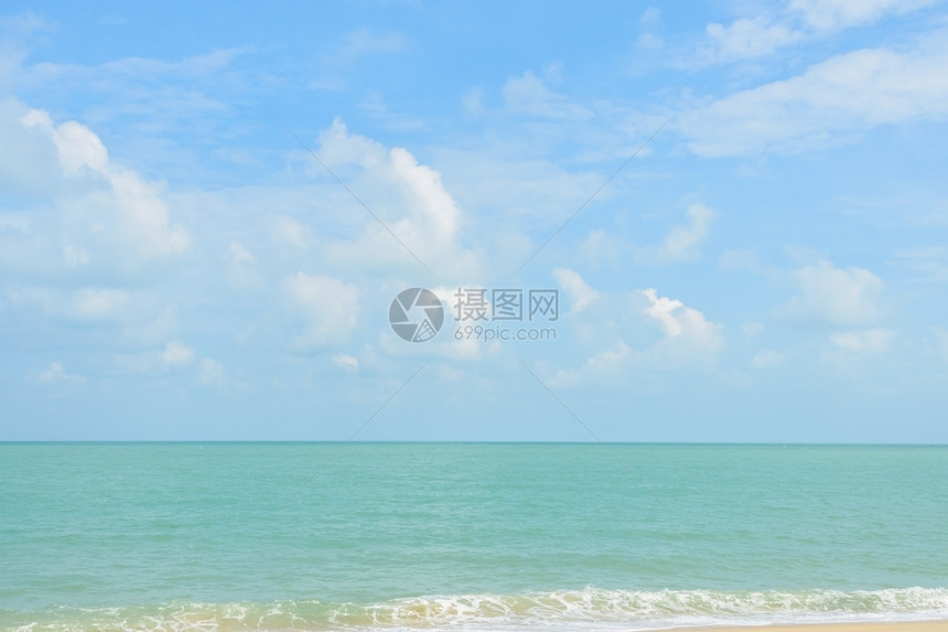泰国热带海滩和夏天水空图片