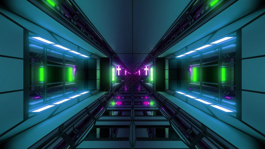 时空走廊未来科技光束运动时空隧道科幻背景背景