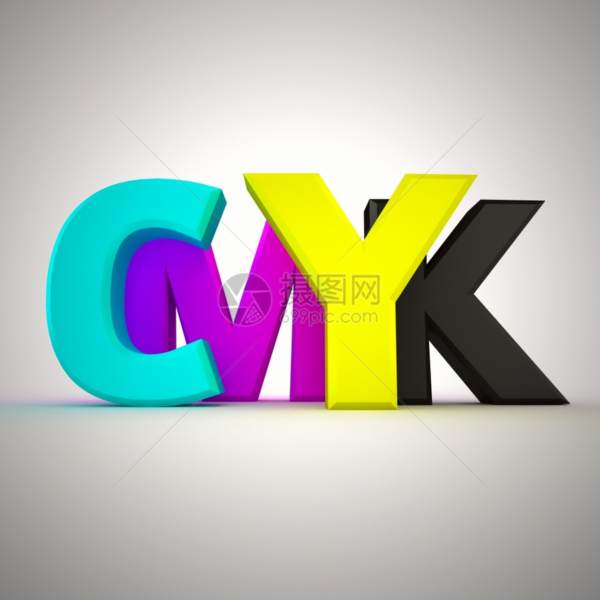 阿尔巴耶夫黑色的白背景CMYK大写字母CMYK电脑图片