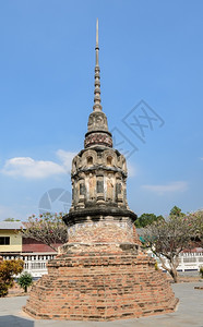 泰国拉链塔古老佛教台寺庙天图片