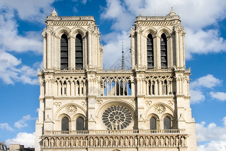 玫瑰花结天主教欧洲法国巴黎圣母大教堂法国巴黎图片